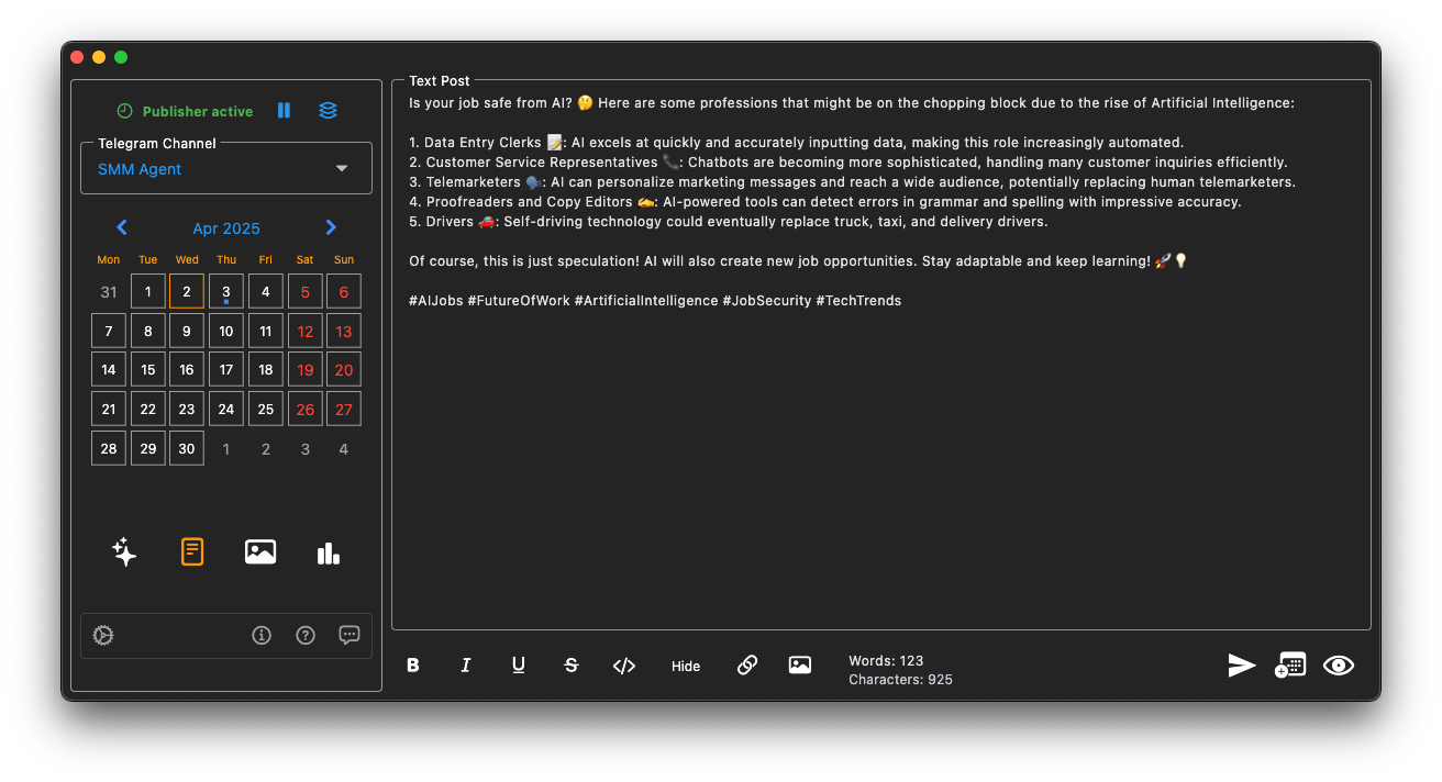 Screenshot of SMM Assistant 6